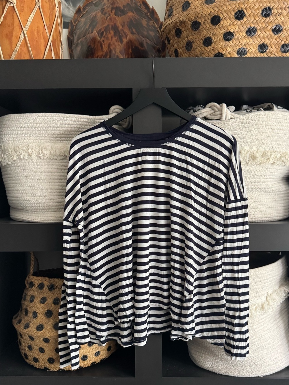 Sweaty Betty Striped Crewneck Top